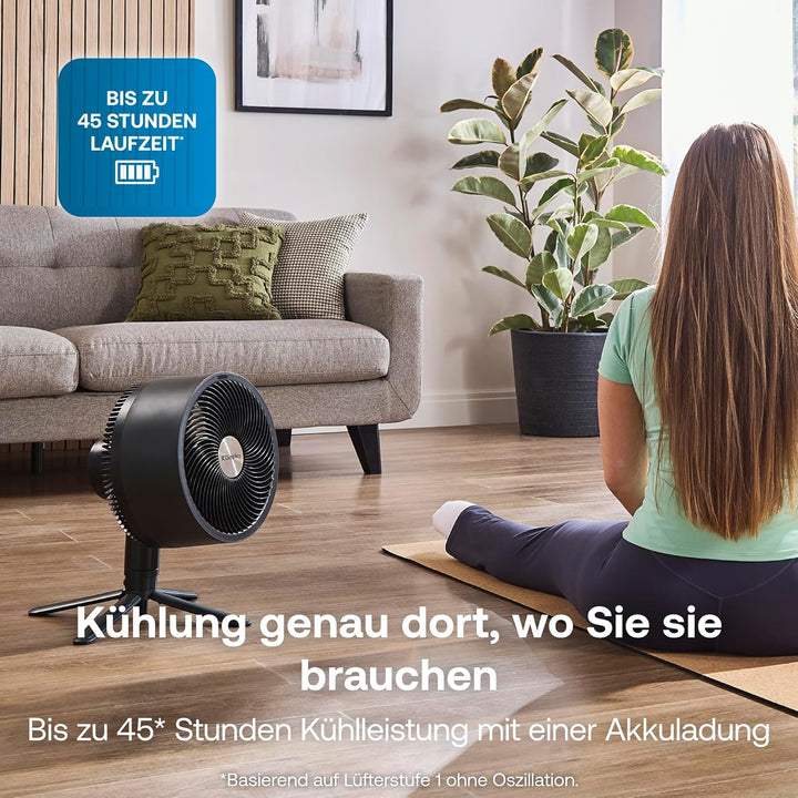 DIMPLEX DUOCOOL 2-in-1 Smart Akku Ventilator, Standventilator & Tischventilator mit 45h Akkulaufzeit