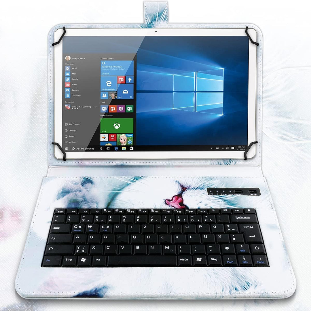 Tablet Tasche kompatibel mit Lenovo Tab M11 Tastatur Hülle Bluetooth Keyboard Case QWERTZ Standfunkt