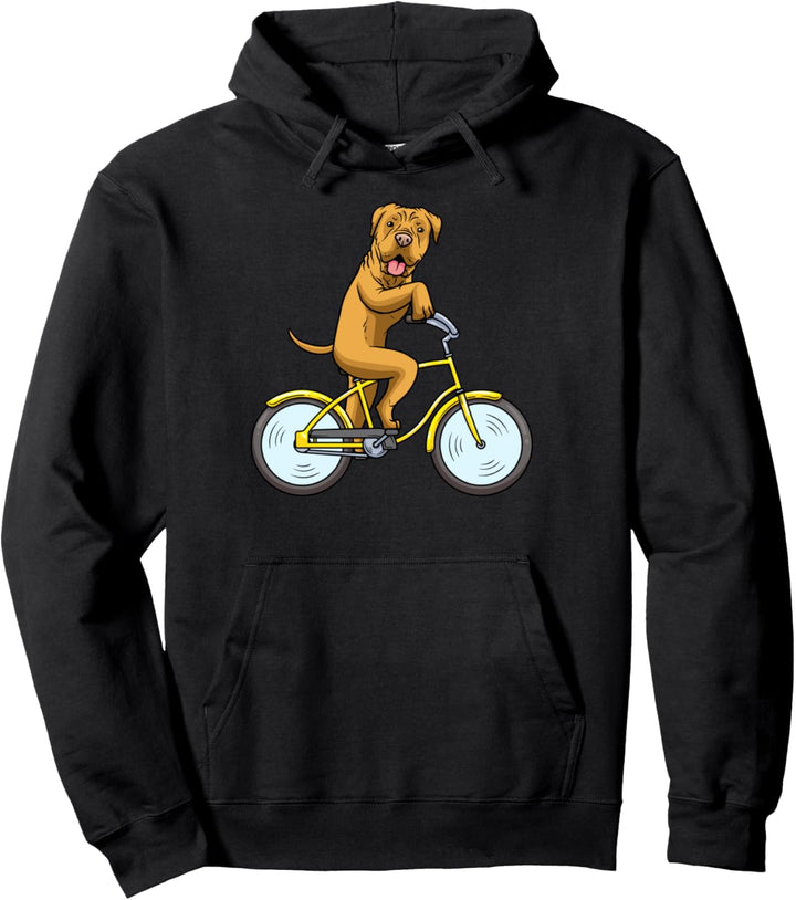 Dogue de Bordeaux Hund Mit Fahrrad Bordeauxdogge Pullover Hoodie