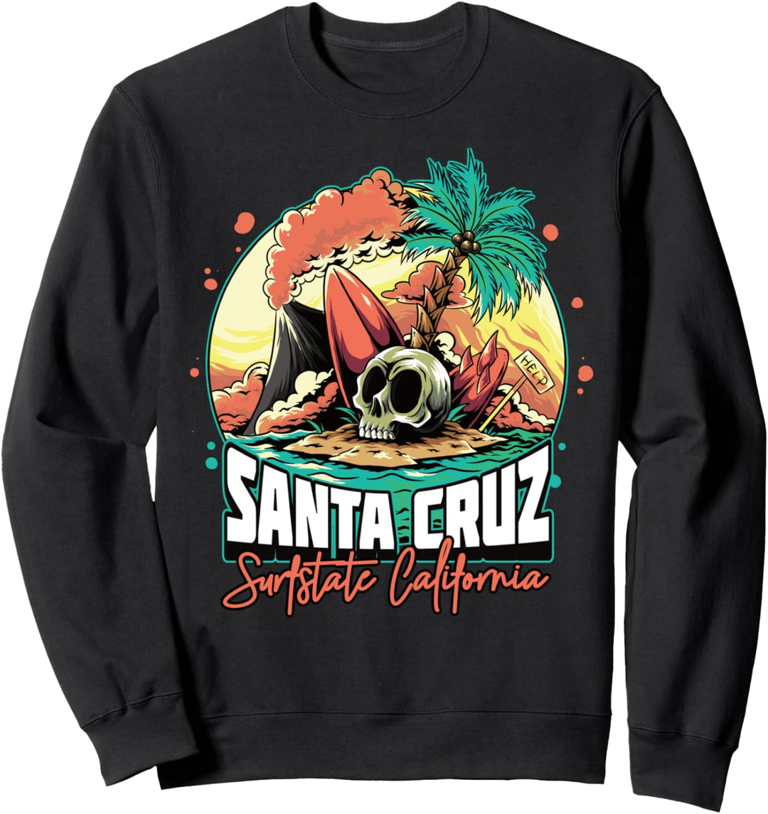 Santa Cruz CA Kalifornien Surfer I Santa Cruz Kalifornien Sweatshirt