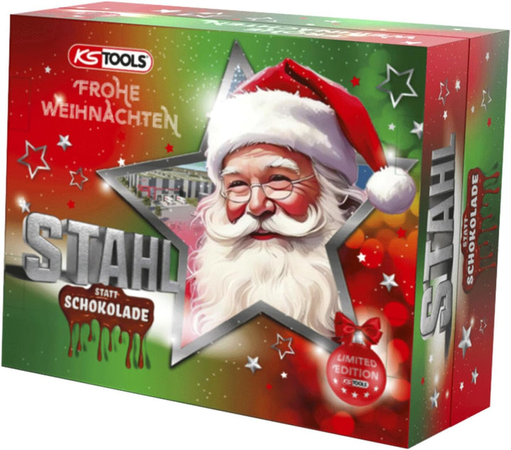 KS Tools Adventskalender 2025 Akku-Schrauber-Satz 30-teilig Akkuschrauber Taschenlampe Korkenzieher