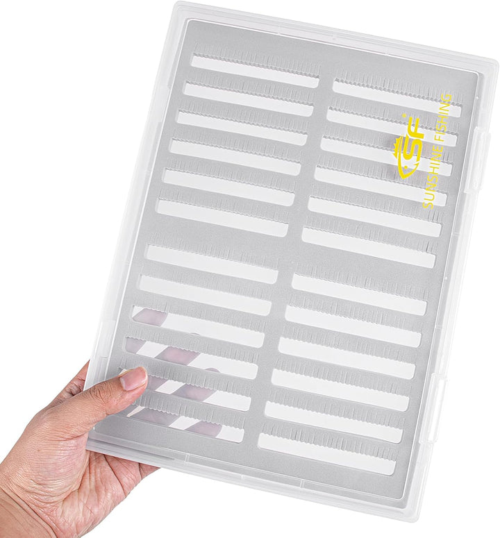 SF Fliegenfischen Box Fliegendose Fliegenbox Köderbox für Fliegen mit Transparent A4-Grösse # Schaum