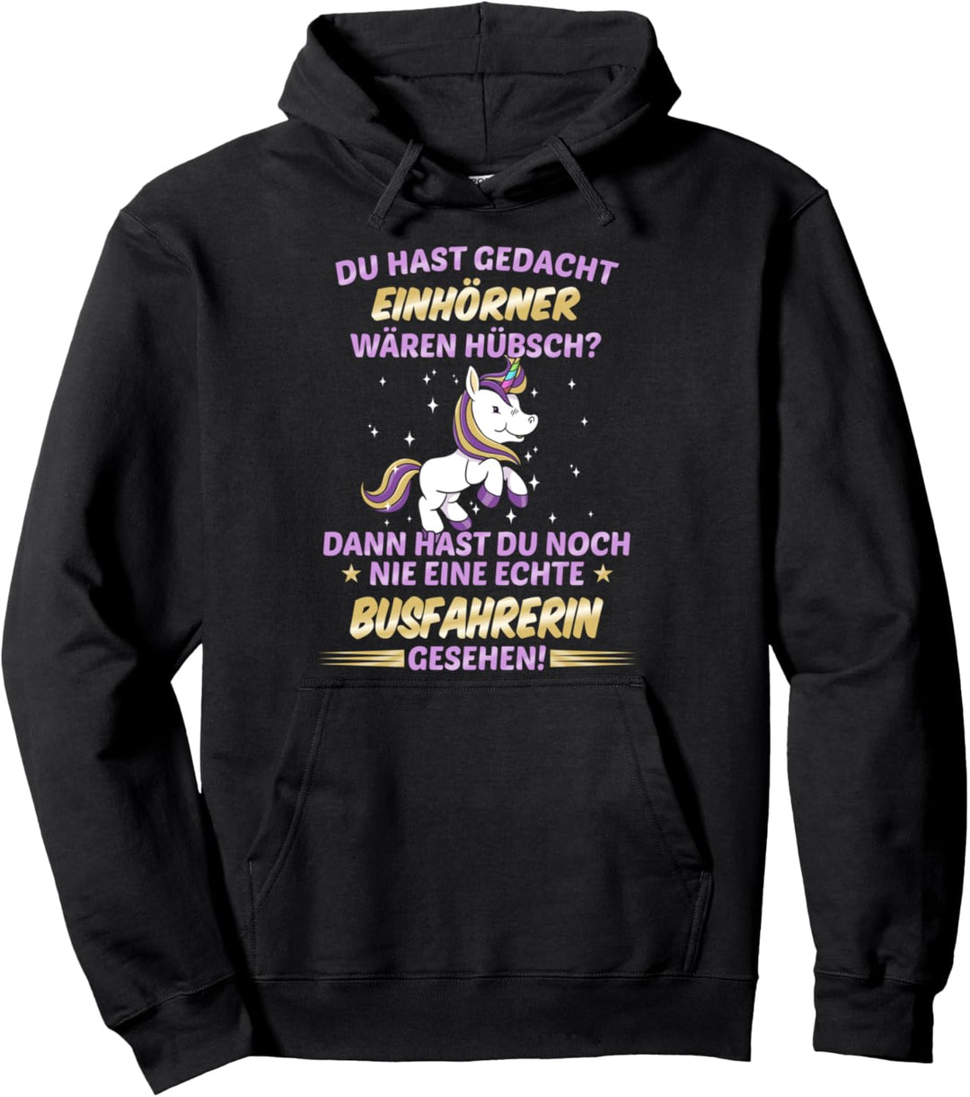 Busfahrer Bus Busfahrerin Einhorn Pullover Hoodie