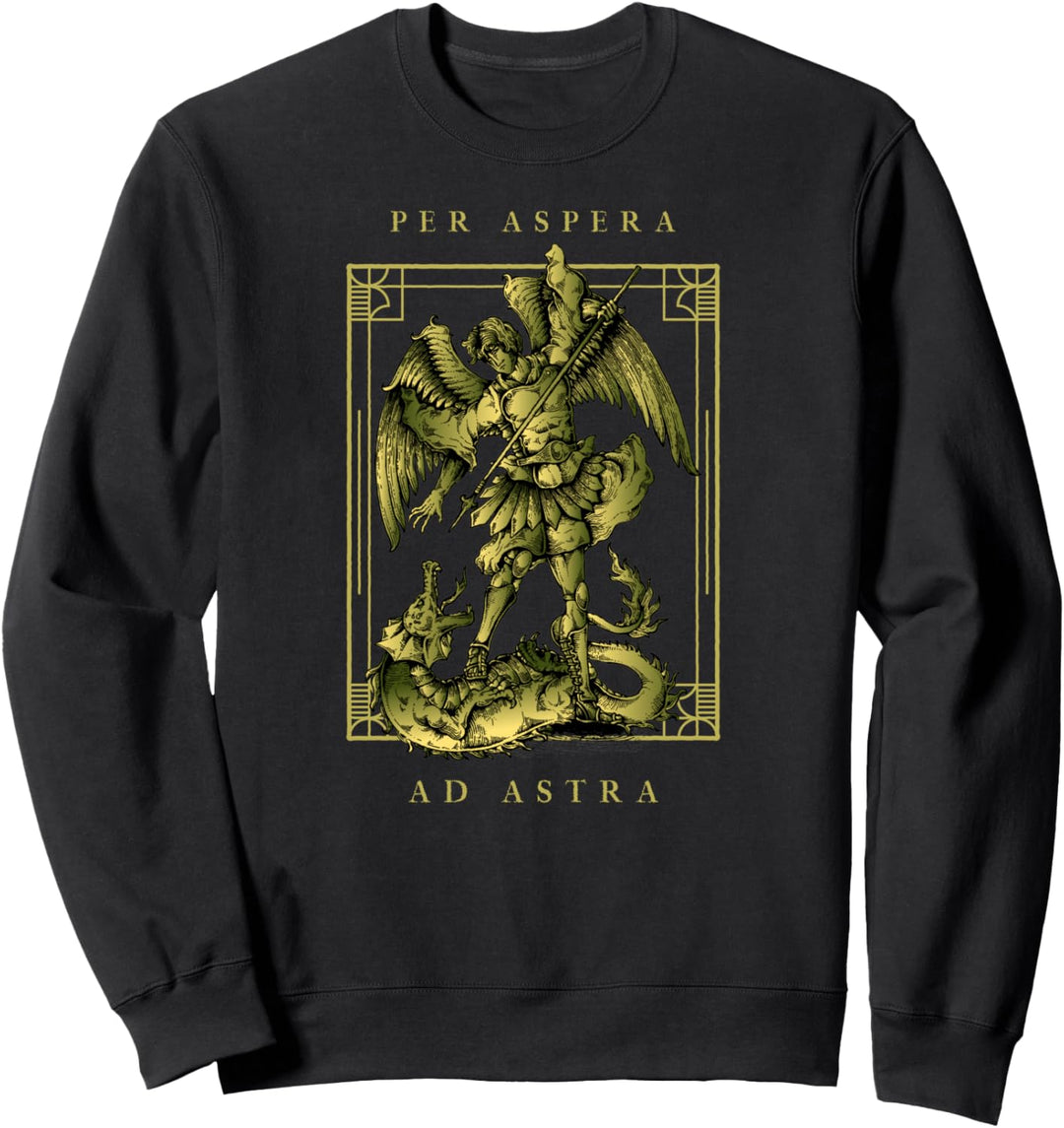 Per Aspera Ad Astra durch Widrigkeiten zu den Sternen Latein Sweatshirt