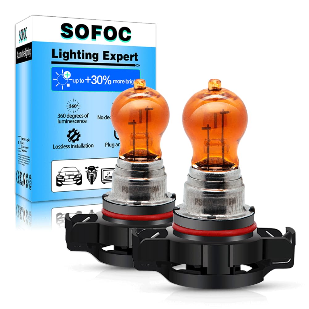 SOFOC-PS19W PG20-1 Automobil Tagfahrlicht Nebelscheinwerfer Blinker Standlicht Ersatz 12V 19W Bernst