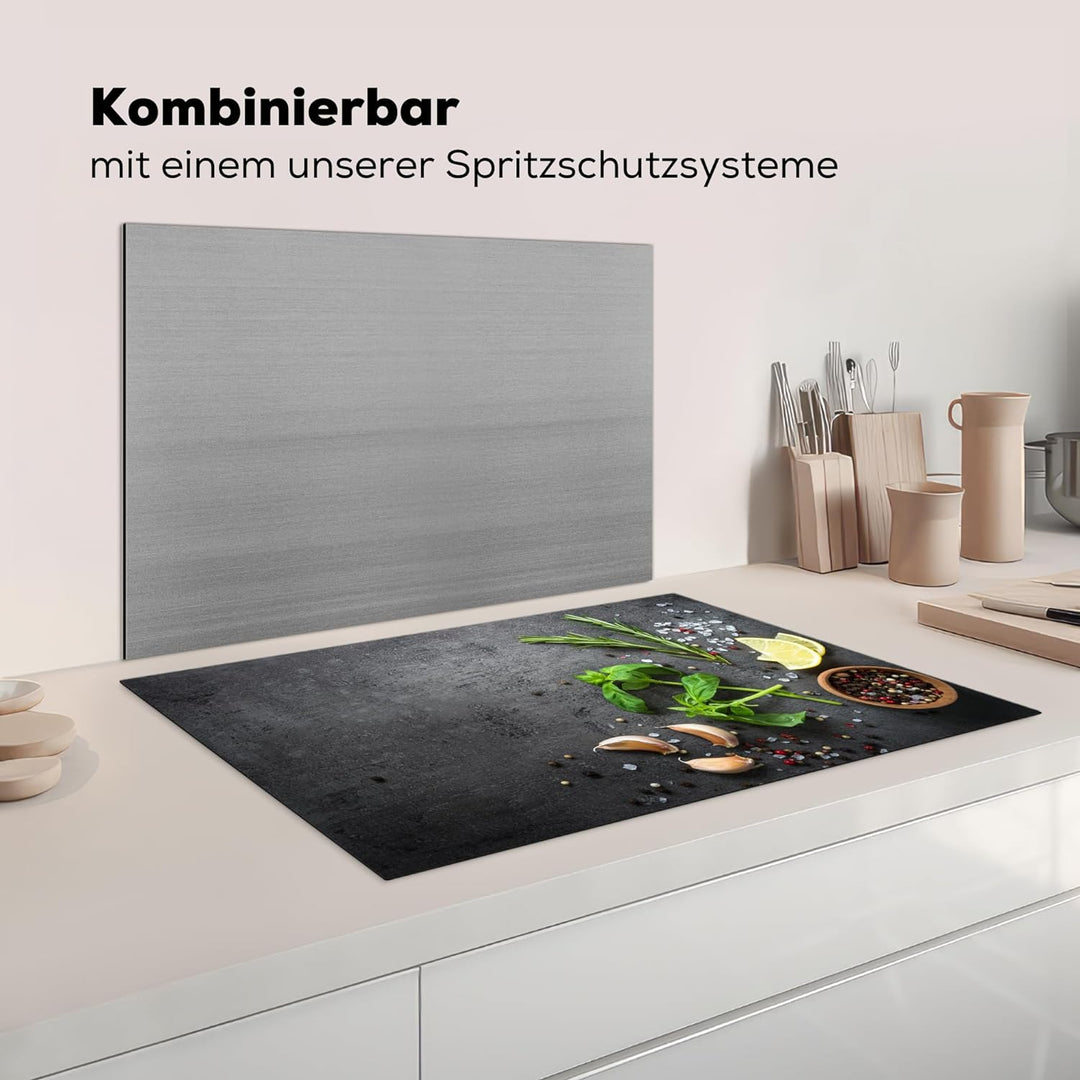 KitchenYeah© Herdabdeckplatte Einteilig Küche Herdabdeckung Ceranfeld Abdeckplatte Kochfeld Abdeckun