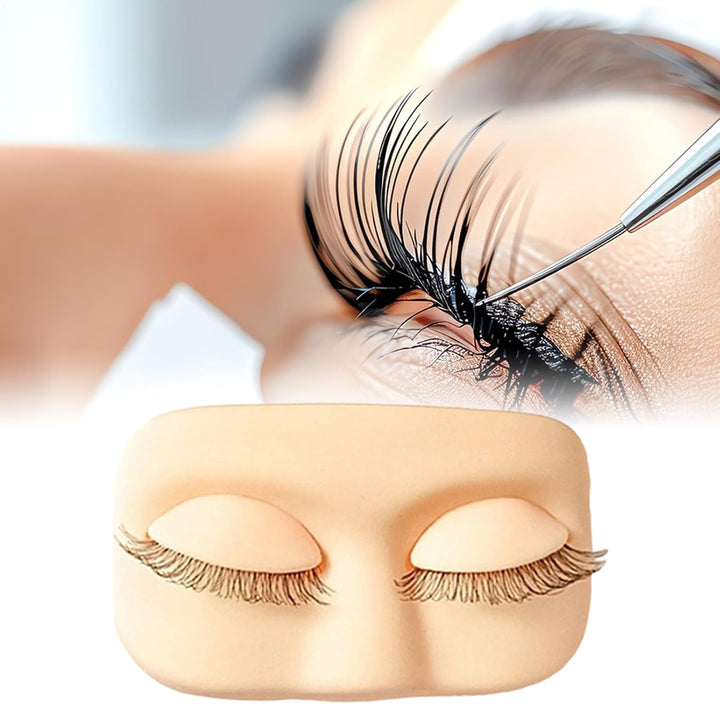 Lash Mannequin-Kopf, weiches Silikon-Modell, Make-up-Mannequin-Gesicht, für Training, Schönheitssalo