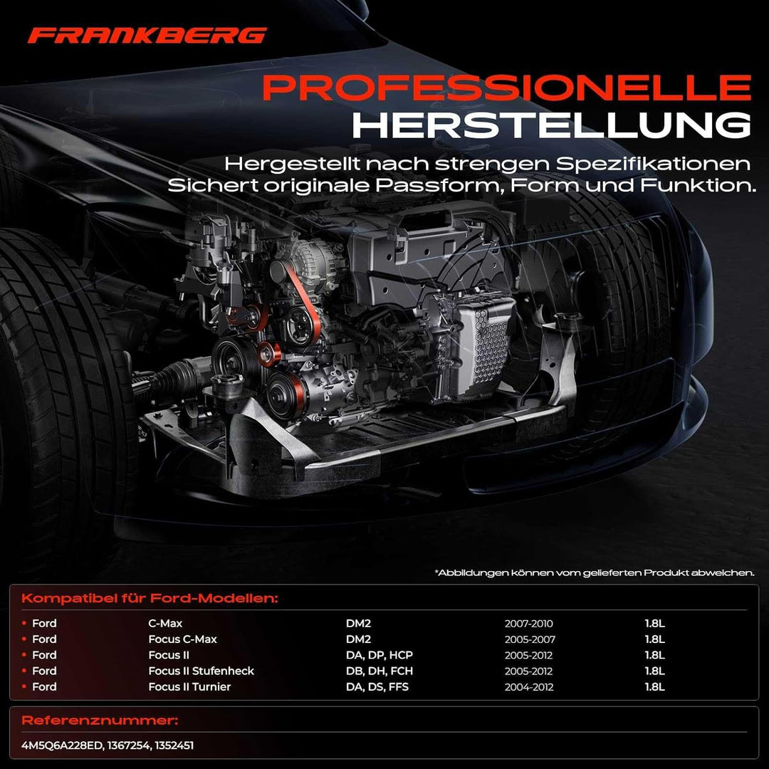Frankberg Spannrolle Keilrippenriemen für C-Max DM2 Focus C-Max Focus II DA_ HCP DP 1.8L Diesel 2004