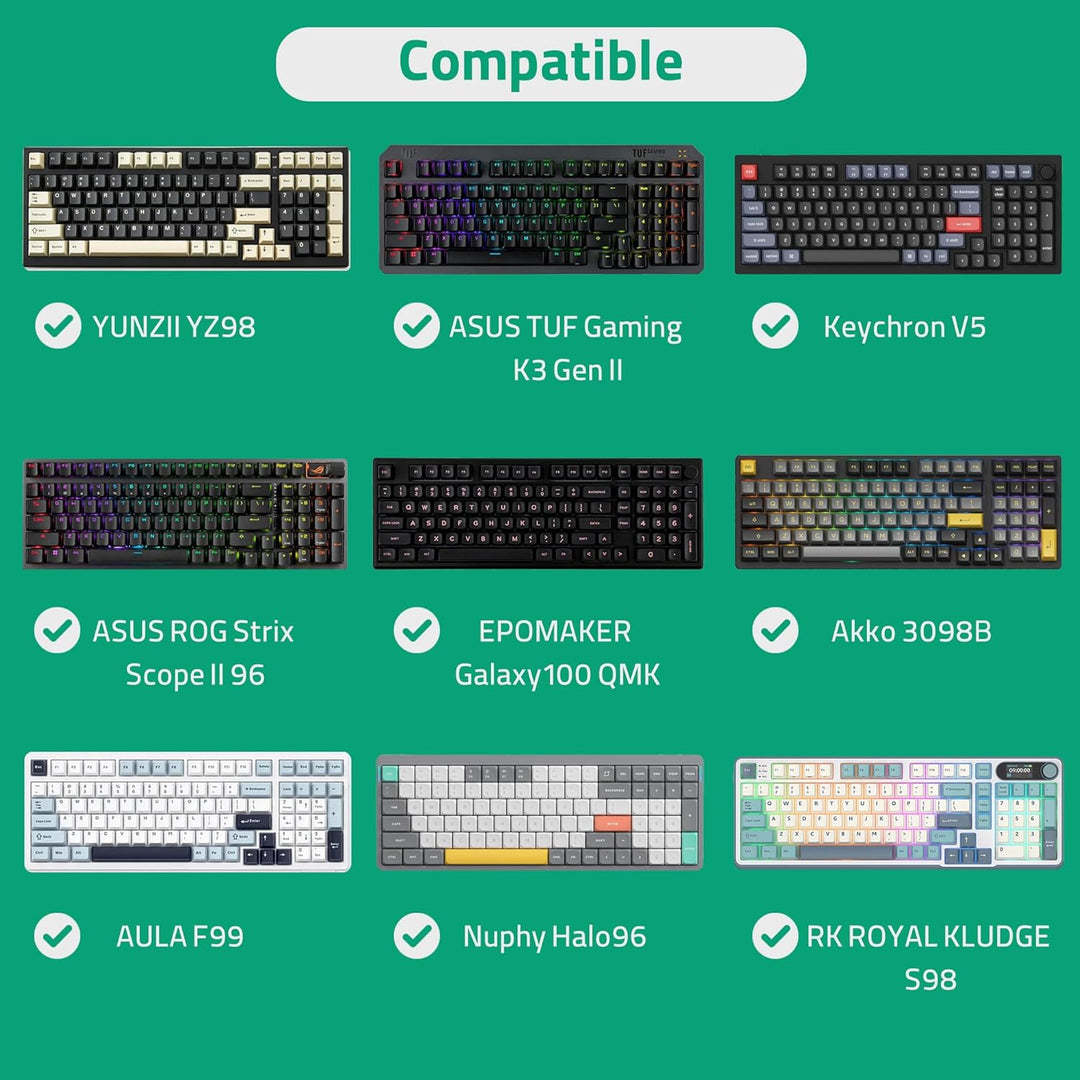 GEEKRIA 90%-96% Tastatur und Maus Combo Case, kompatibel mit Keychron V5 Max/Q5 Pro, Aula F99, RK Ro