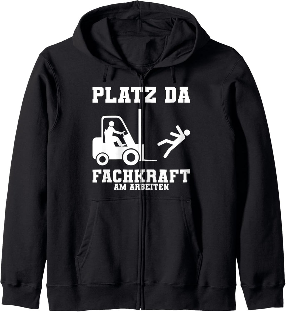 Gabelstapler Stapler-Fahrer Lagerist Kapuzenjacke