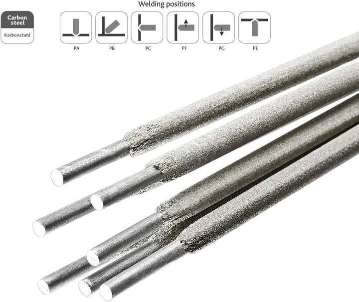 STARK Rutile Allround-Schweisselektrode - 3 x 350 mm - 1 kg/ca. 35 Stück - universale Stabelektrode