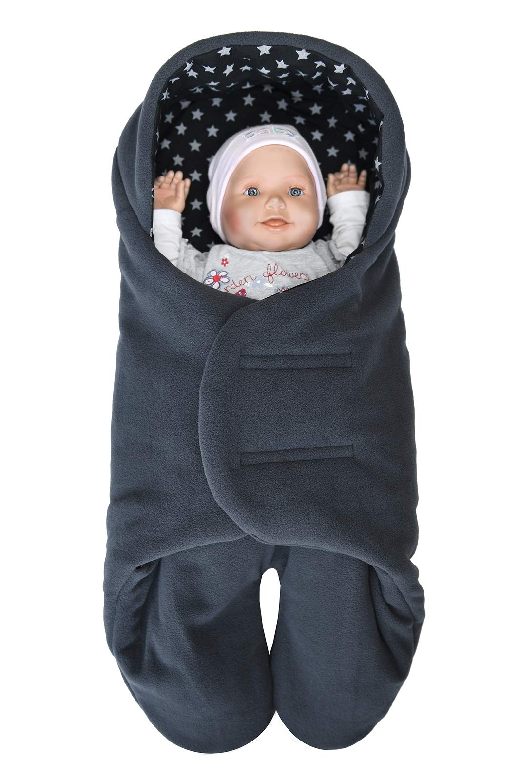 MijaCulture 2 in1 two sided Winter Einschlagdecke Decke Universal für Autositz, für Kinderwagen, Bug