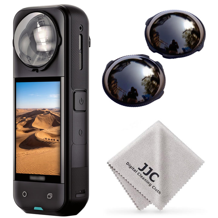 JJC ND Filter für Insta360 X5,Neutraldichtefilter ND 64 Filter für Insta 360 X5 Objektiv,ND64 Graufi
