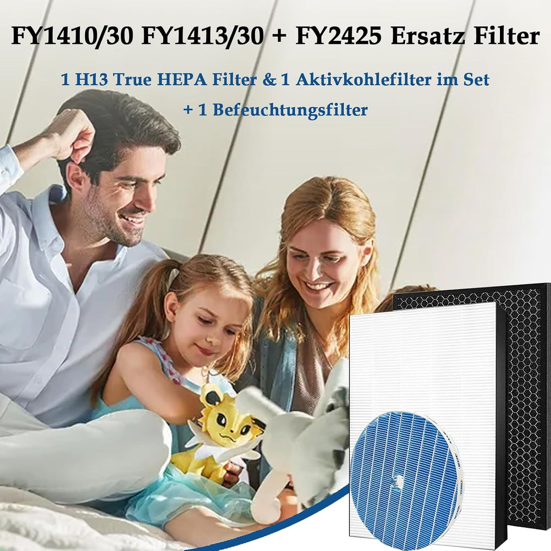 FY1410 FY1413 FY2425 Ersatzfilter für Philips Series 2000 &amp; 2000i AC2729/10 2-in-1 Luftreiniger und