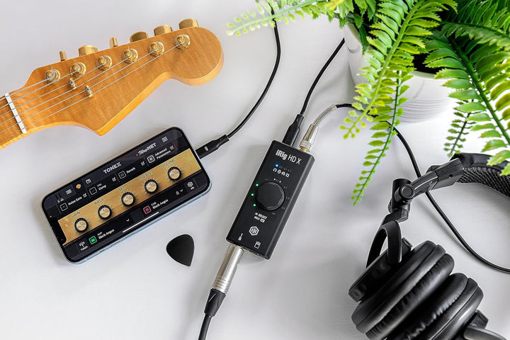 IK Multimedia iRig HD X Gitarren-Interface (Multi-Color LED Signalanzeige, integriertes Stimmgerät,