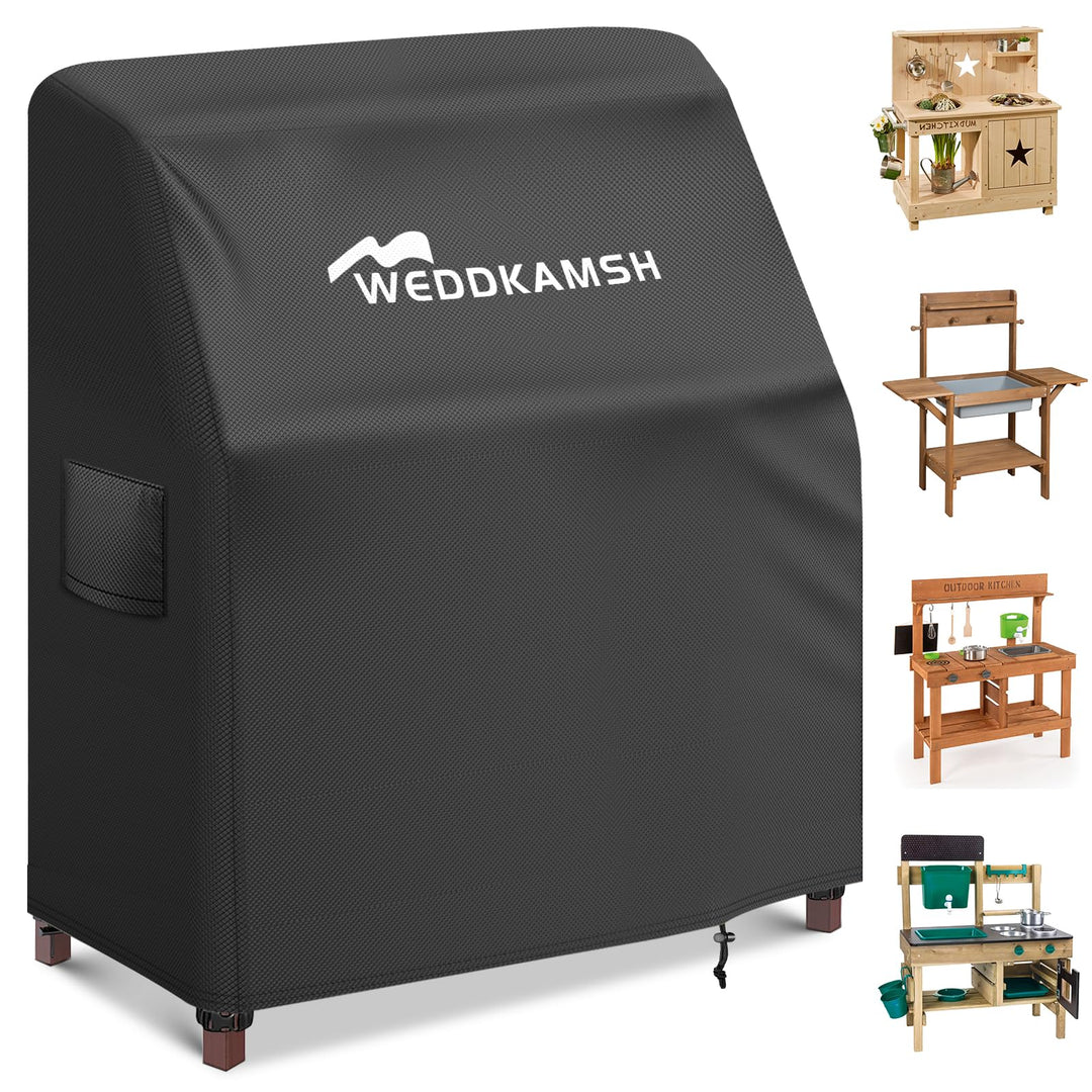 Matschküche Abdeckung 110x50x90cm (WxTxH), Abdeckung Matschküche Kinder Outdoor Schutzhülle für Outd