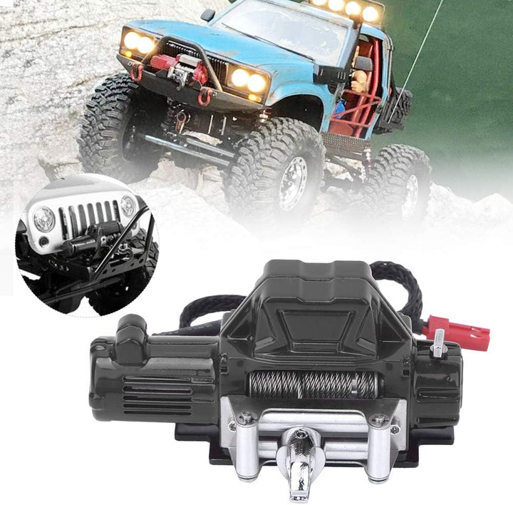 Pwshymi RC Auto Seilwinde Automatik 1/10, Höhe 32mm Seilwinde Automatik RC Metall für RC Axial SCX10