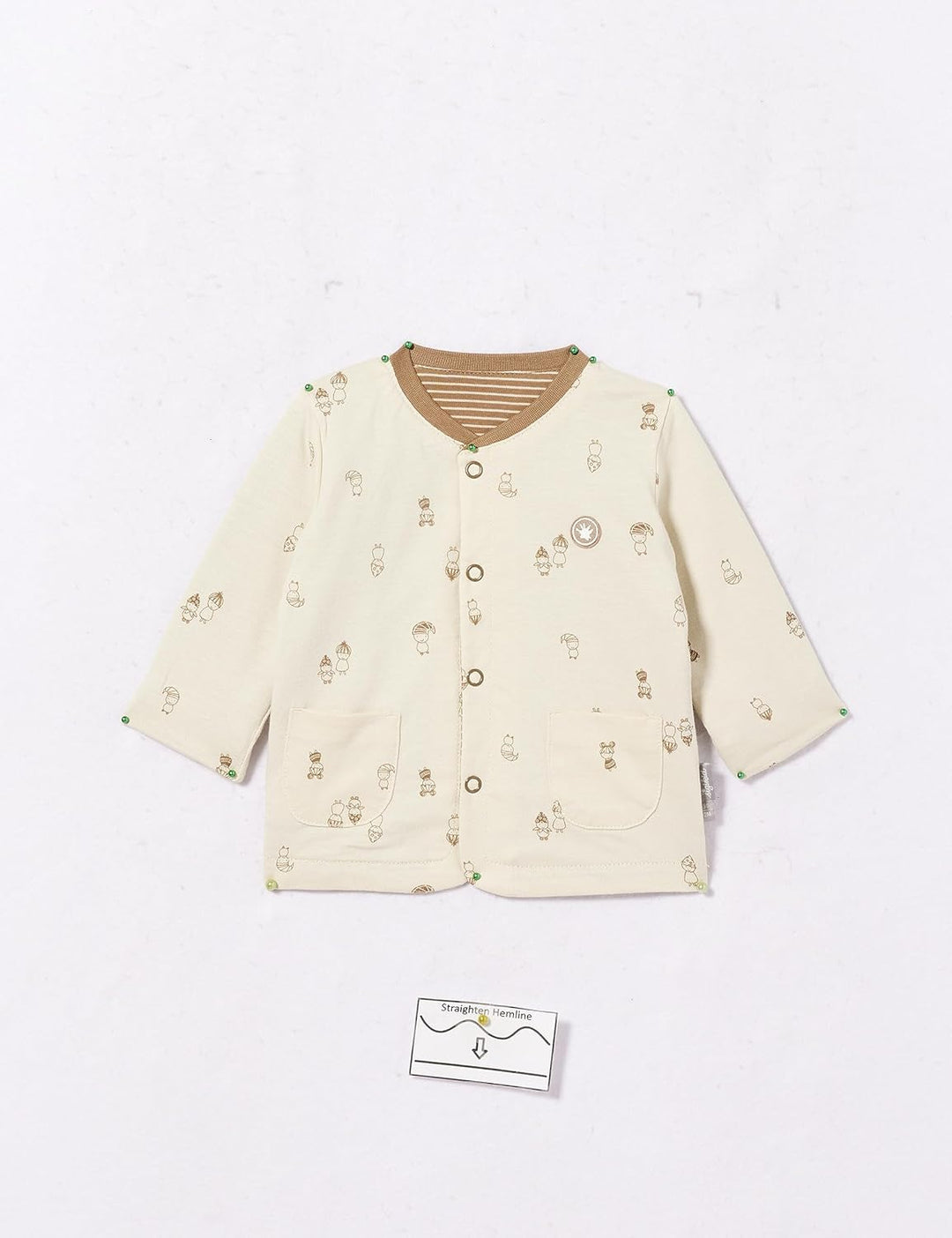Sigikid Unisex Baby Classic Jungen und Mädchen Wendejacke 56 braun/beige, 56 braun/beige