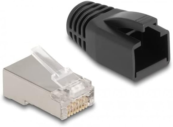 DeLOCK RJ50 Modularer Stecker Cat.5e mit Knickschutztülle 25er Set