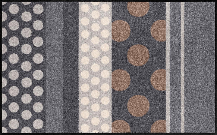 Salonloewe Zerbino lavabile Glamour Dots Grigio 75 x 120 cm SLD0457-075x120