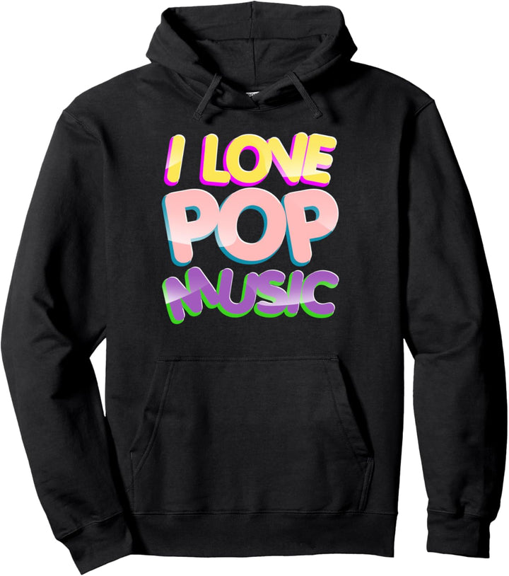 Ich liebe Pop Music DJ Cool Urban Style Geschenk T Shirt Pullover Hoodie