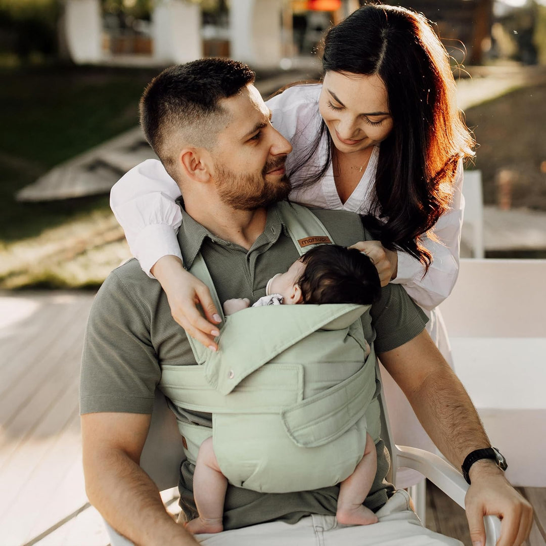 marsupi Breeze Babytrage - Babys und Kleinkinder bis zu 15 kg - Baby Erstaustattung - Klett-Verschlu