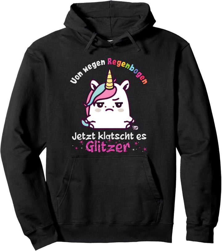 Süsses Kawaii Einhorn lustiges Regenbogen Pullover Hoodie