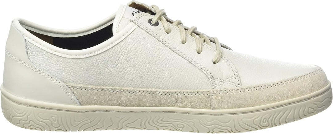 Clarks Herren Hodson Lace Sneaker 42.5 EU Ivory Leather, 42.5 EU Ivory Leather