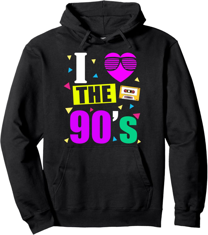 I love 90's - 90er Jahre Retro Motto Party Pullover Hoodie