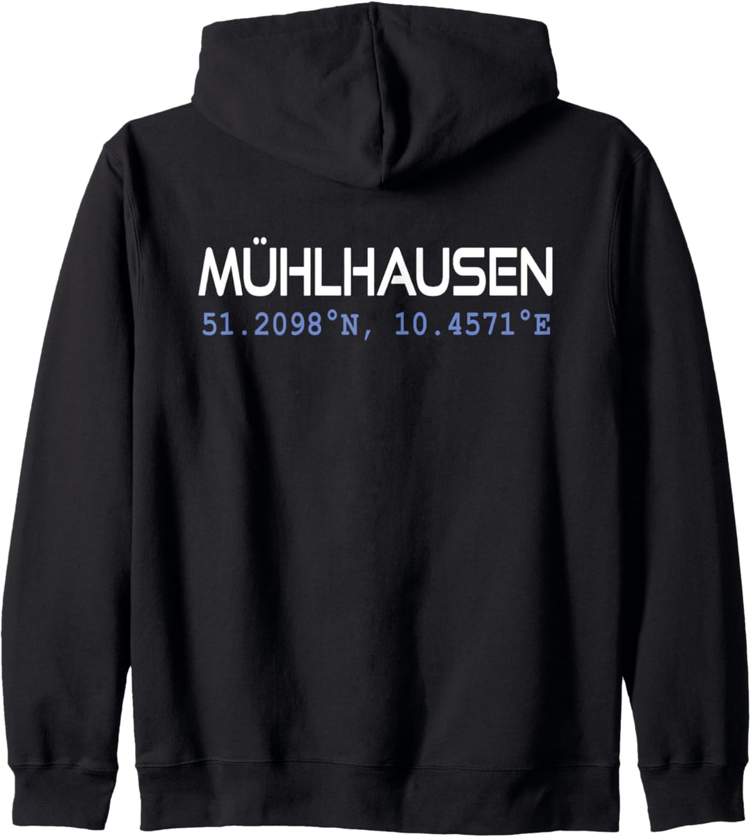 MÜHLHAUSEN GPS Koordinaten Städte MHL THÜRINGEN Geschenk Kapuzenjacke
