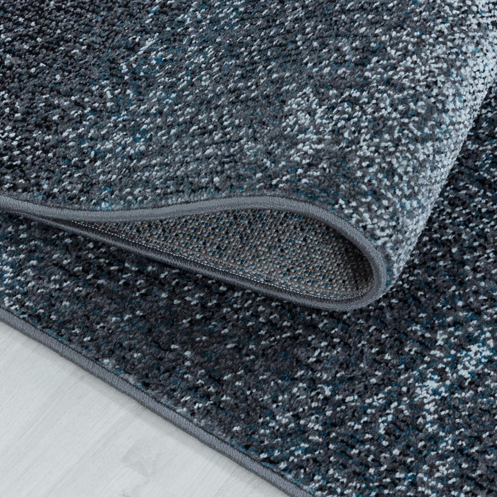 Carpetsale24 Modern Designer Teppich, Kurzflor Abstrakt Design, Rechteckig, Blau und Grau, Wohnzimme
