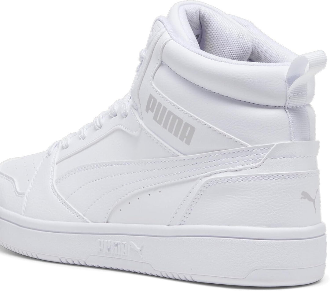Puma Unisex Rebound V6Sneaker 44.5 EU Puma White Puma White Cool Light Gray, 44.5 EU Puma White Puma