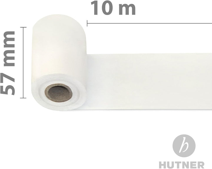 50 Stk. Thermorollen | 57x10x12 mm Ø32mm | Länge: 10 m | BPA frei | für EC Cash Geräte | Thermopapie