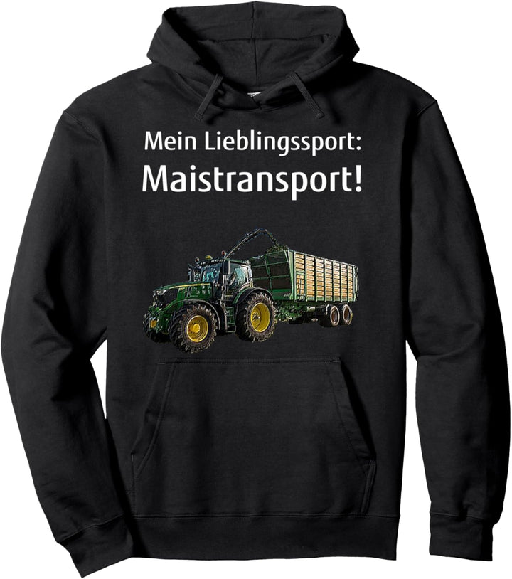 Landwirt Mais häckseln Bauer Landwirtschaft Maistransport Pullover Hoodie