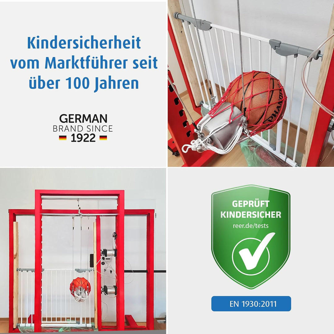 Reer WallFlex Abstandhalter zu Fussbodenleisten für alle Tür- und Treppengitter, weiss Single, Singl