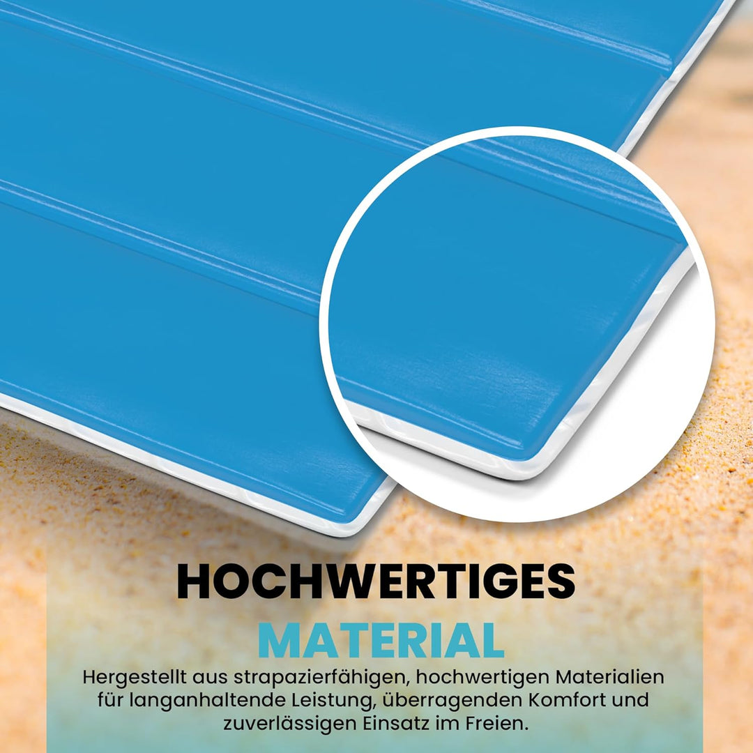 StarK 4in1 Strandmatte Wasserhängematte für Pool und Strand -Faltbare Camping Isomatte 190cm 60cm-Ge