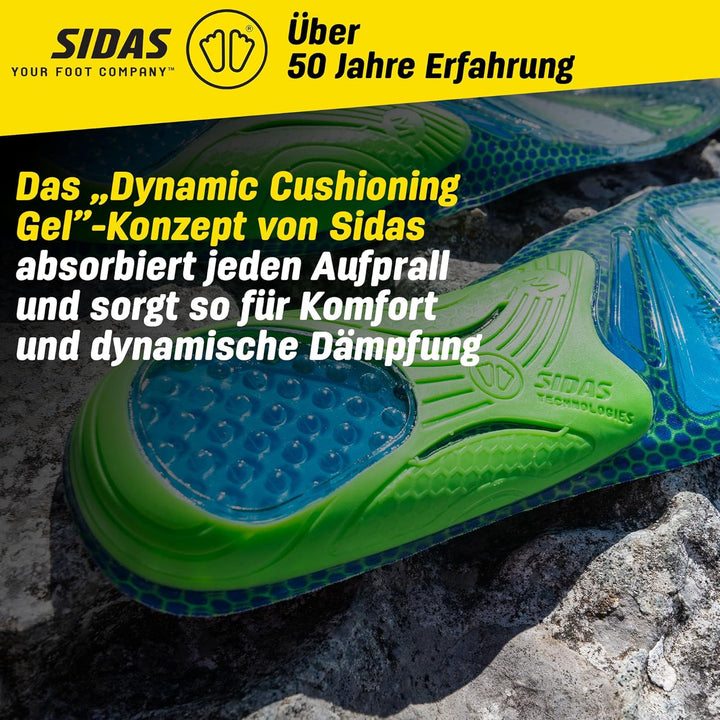 Sidas Gel Comfort Outdoor Sohle FR : L (Taille Fabricant : L:42-43) Grün, FR : L (Taille Fabricant :