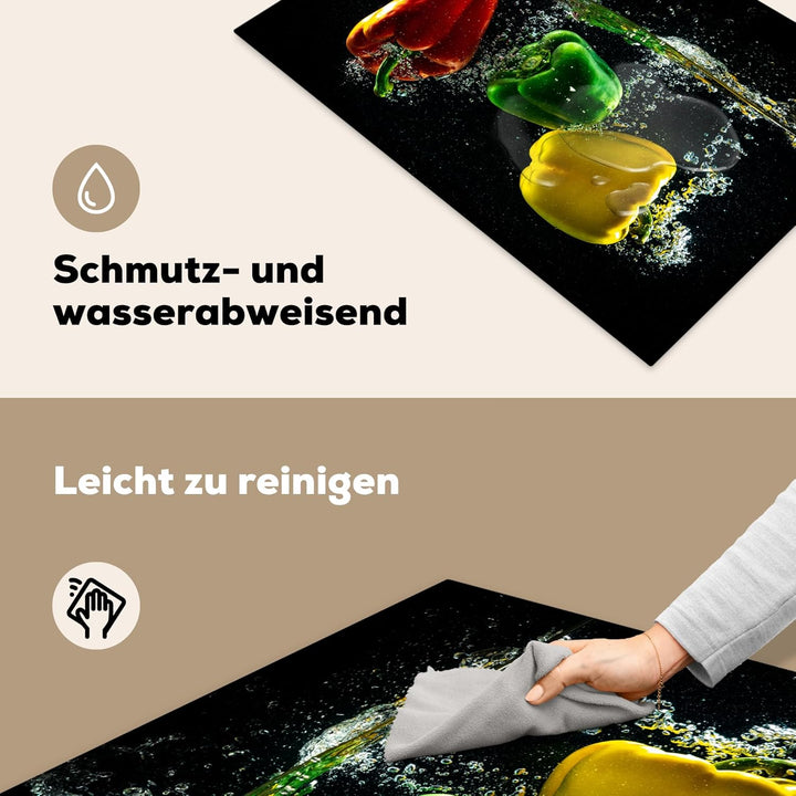 Herdabdeckplatte Einteilig Induktionsmatte Küche Abdeckung Ceranfeld Herd Abdeckplatte Deko Vinyl Ma