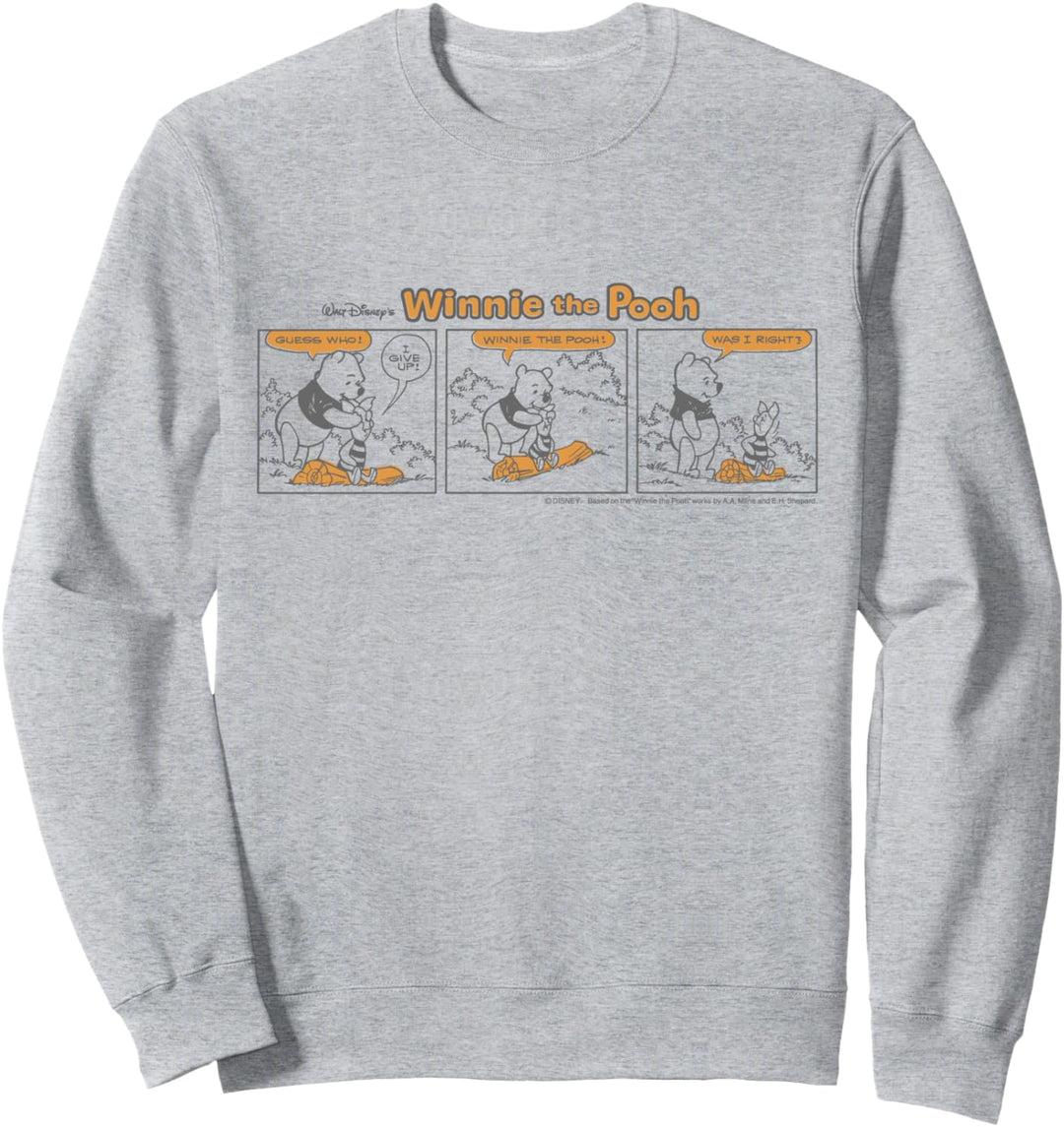 Disney Winnie the Pooh and Piglet Guess Who Comic Strip Sweatshirt