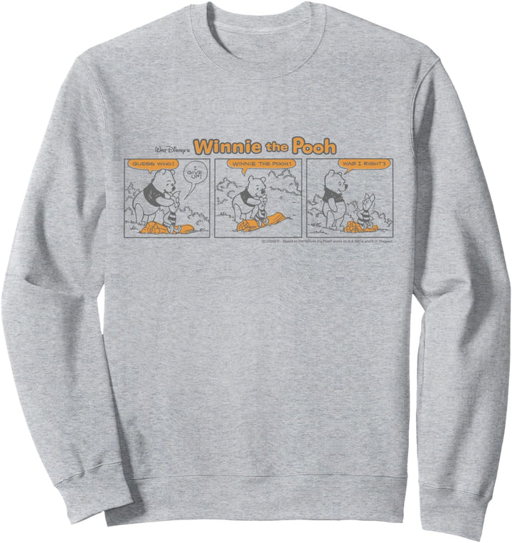 Disney Winnie the Pooh and Piglet Guess Who Comic Strip Sweatshirt