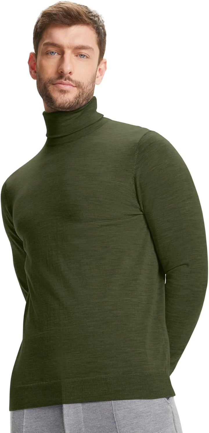 FALKE Herren Basic Roll Neck Rollkragen Pullover elegant klassisch für Business und Freizeit mit Rol