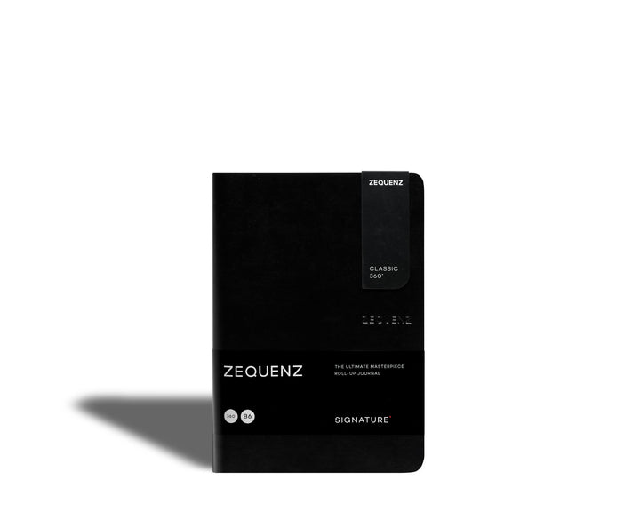 Zequenz Signature Classic 360 Notizbuch B6 Schwarz Liniert B6 medium Schwarz, B6 medium Schwarz