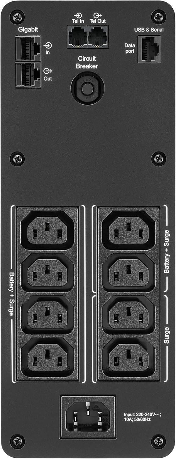 APC by Schneider Electric Back UPS PRO - BR1200SI - USV 1200VA (8 IEC Ausgänge, Multifunktionsdispla