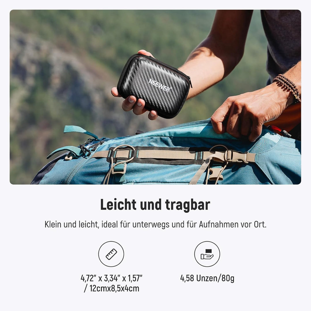 NEEWER 79mm Filter mit geteiltem Dioptrieneffekt, halbgewölbter Fotografie Prismenfilter mit Handgri