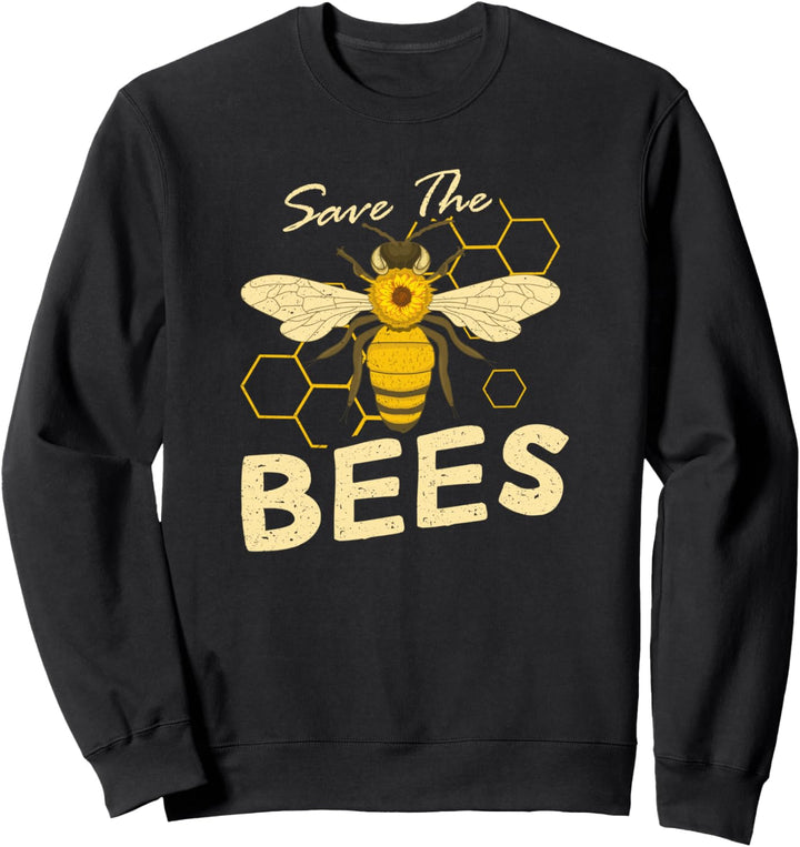 Rettet die Bienen Sonnenblume Biene Honigbiene Bienenzucht Sweatshirt