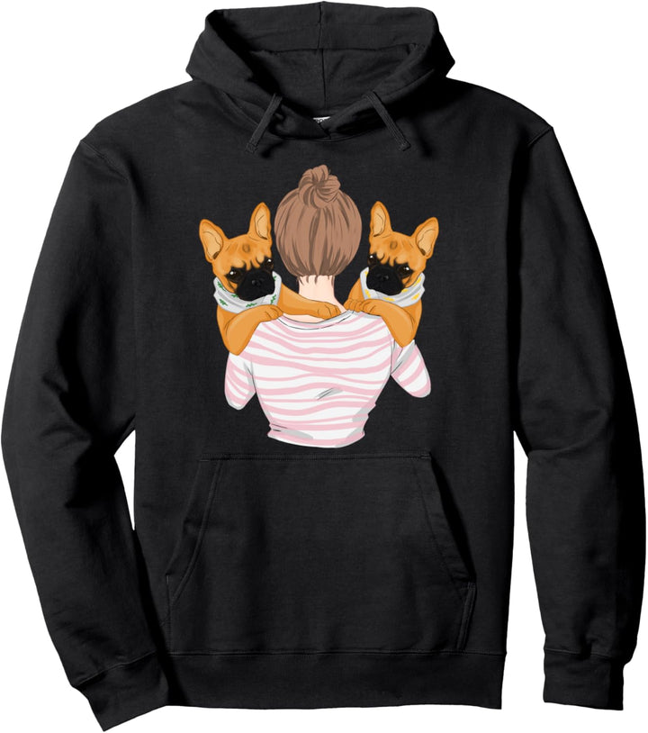 Französische Bulldogge Mama Frenchie Pullover Hoodie