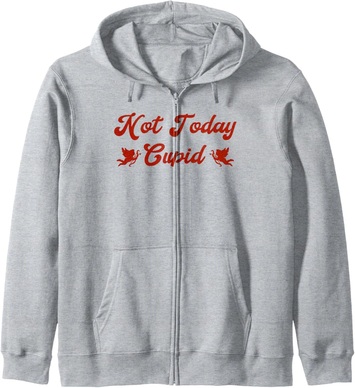 Not Today Cupid Red Cursive Text Red Cupid Icons Kapuzenjacke