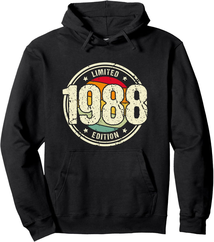 Retro 36 Jahre Jahrgang 1988 Limited Edition 36. Geburtstag Pullover Hoodie