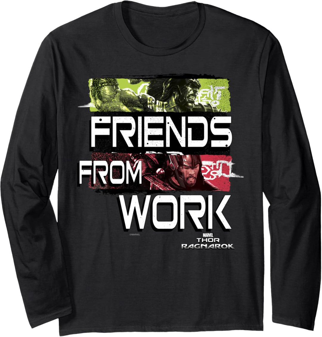 Marvel Thor: Ragnarok Friends From Work Panels Langarmshirt