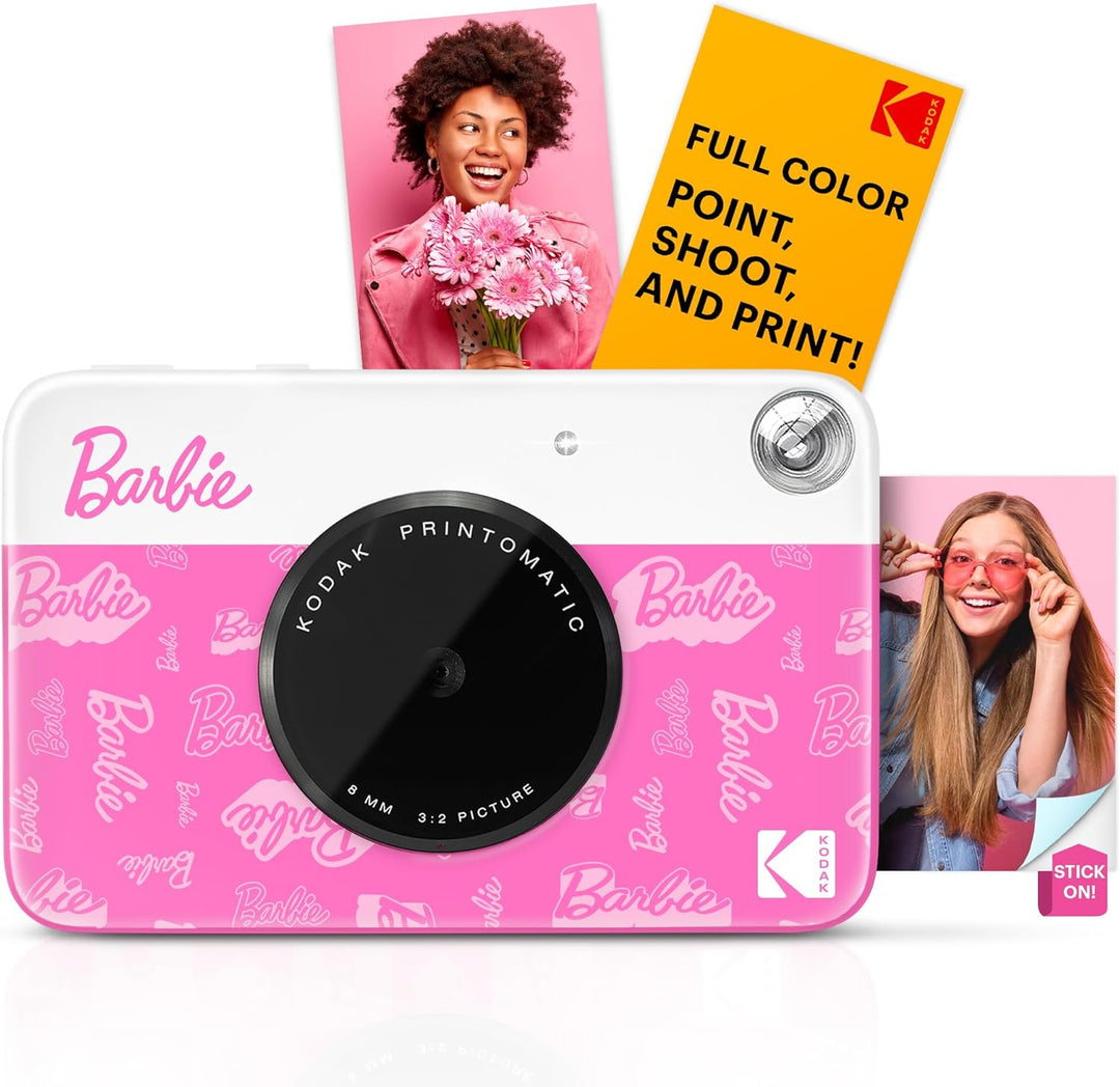 Kodak x Barbie Printomatic Sofortbildkamera in Vollfarbe Digitalkamera Barbie Starter-Bundle (Signat